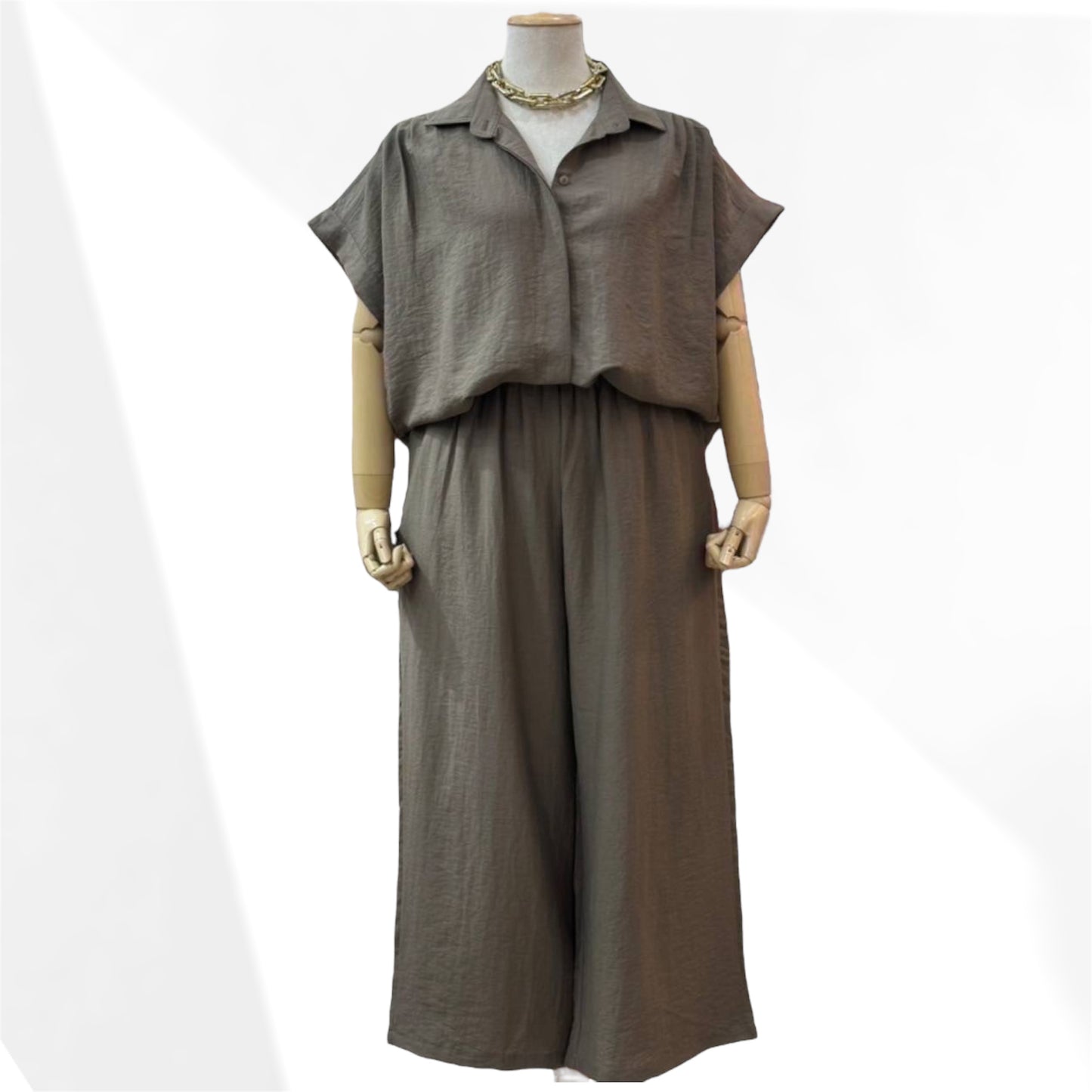 Linen Top+Long Pants