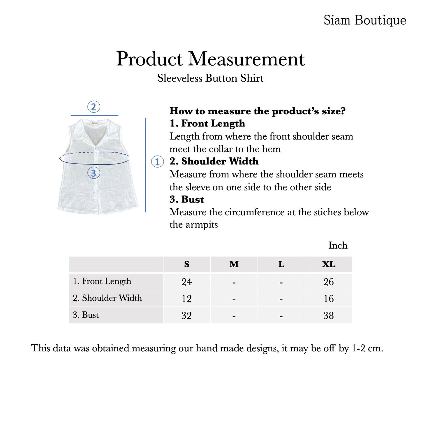 Sleeveless Button Shirt