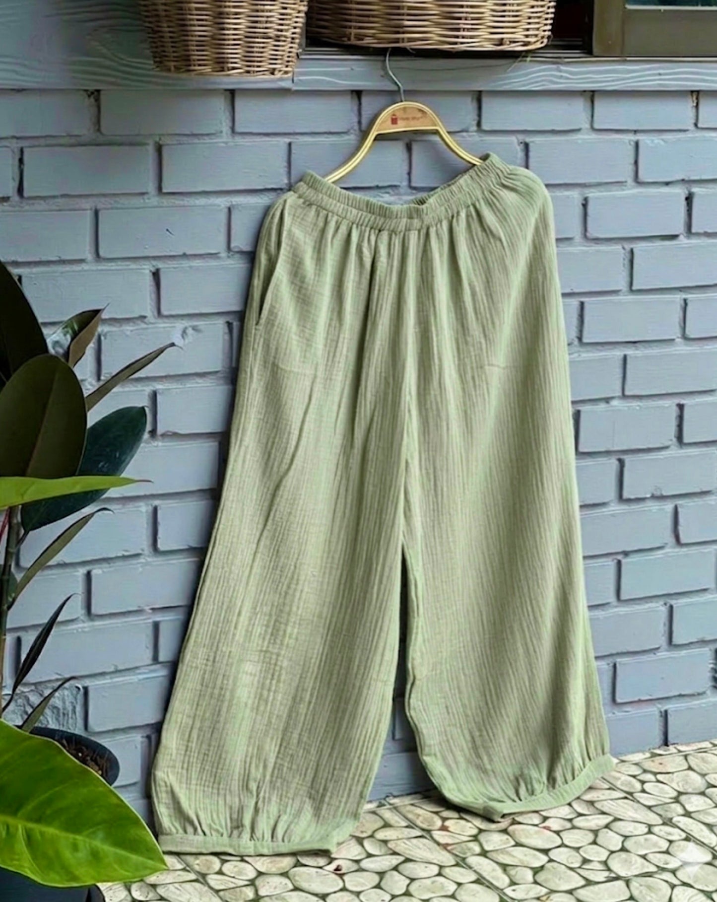 Gauze Muji Pocket Pants