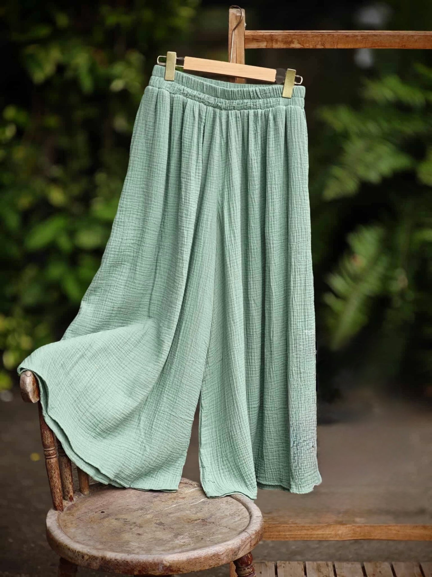 Gauze Wide Leg Pants