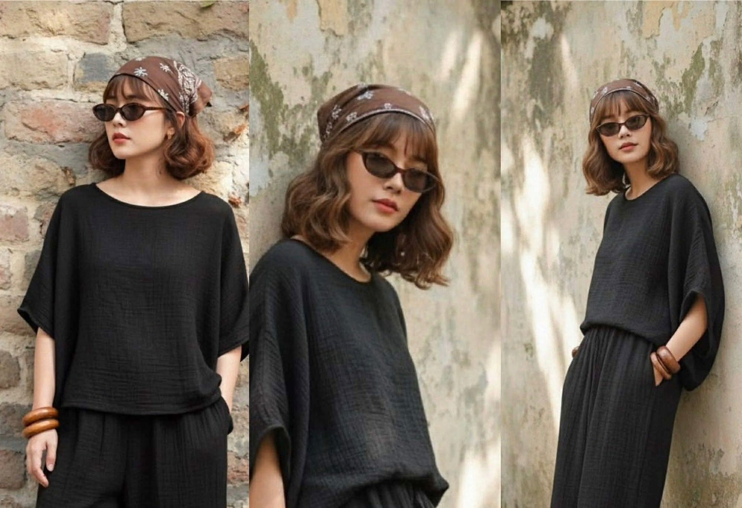 Gauze Oshin Boxy Top