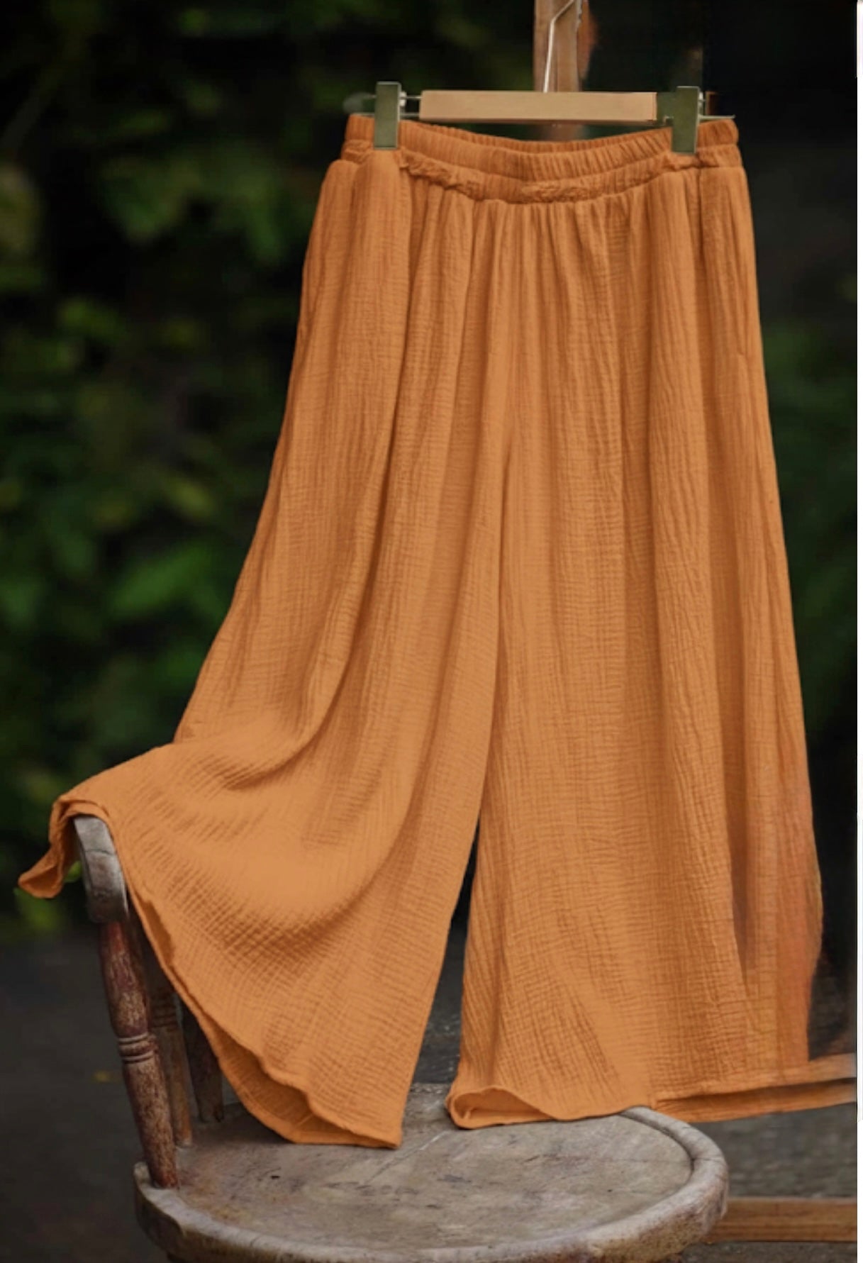 Gauze Wide Leg Pants