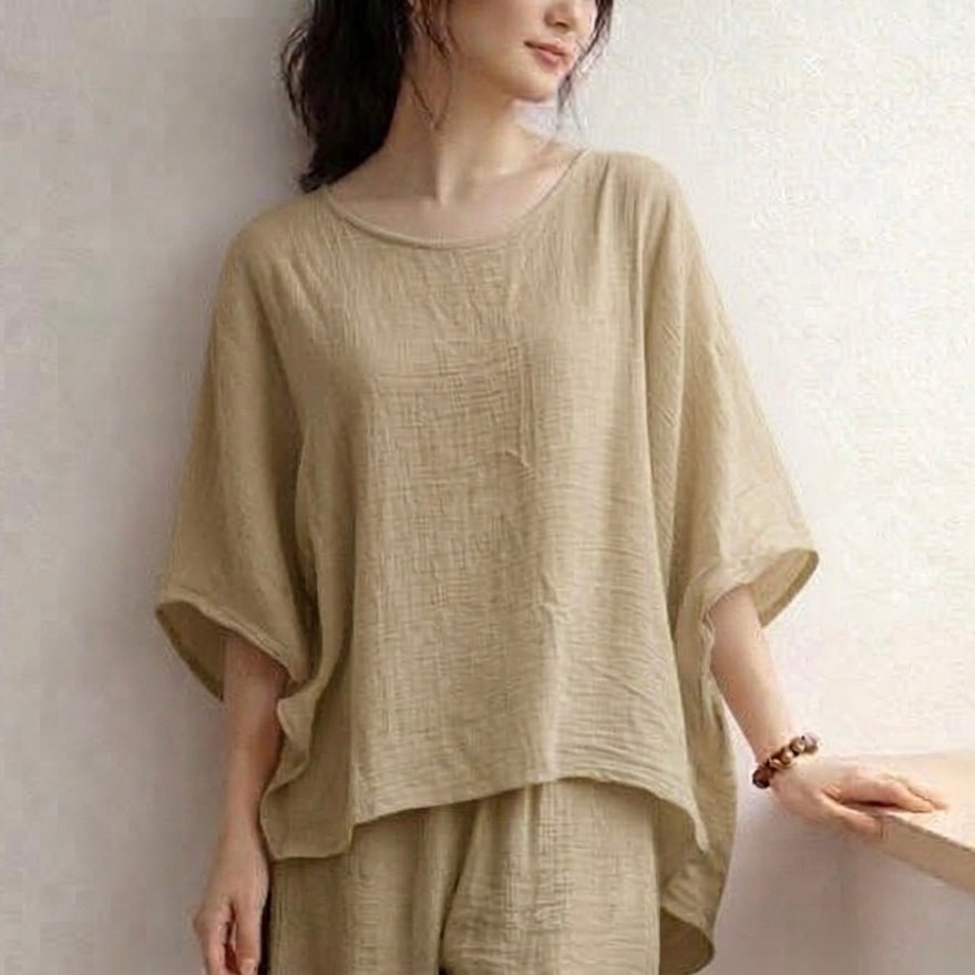 Gauze Oshin Boxy Top