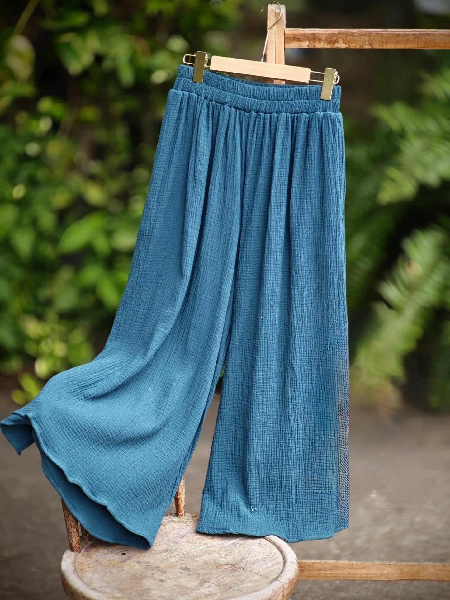 Gauze Wide Leg Pants