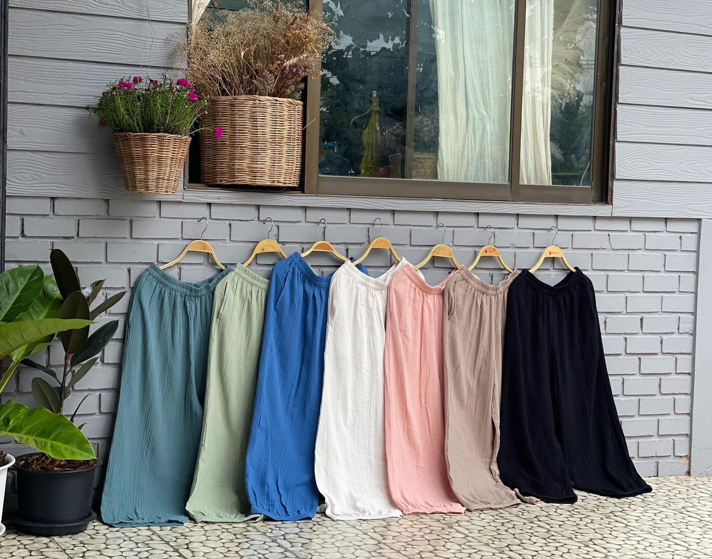 Gauze Muji Pocket Pants