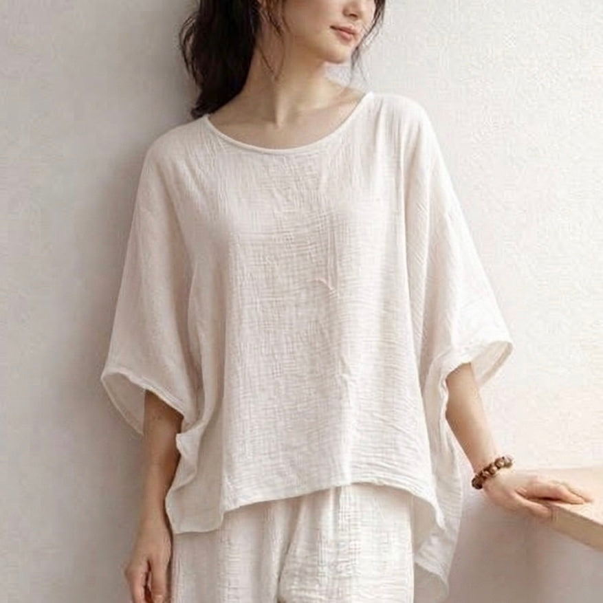 Gauze Oshin Boxy Top