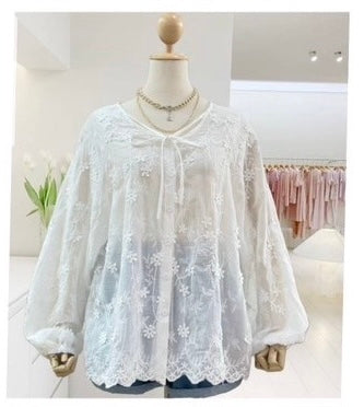 Lace Long Sleeve Top