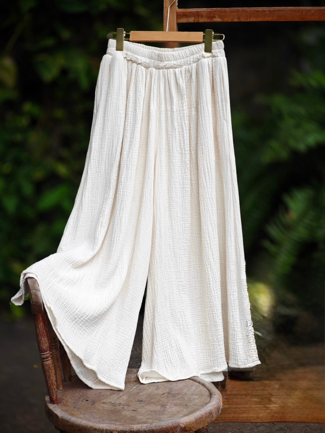 Gauze Wide Leg Pants