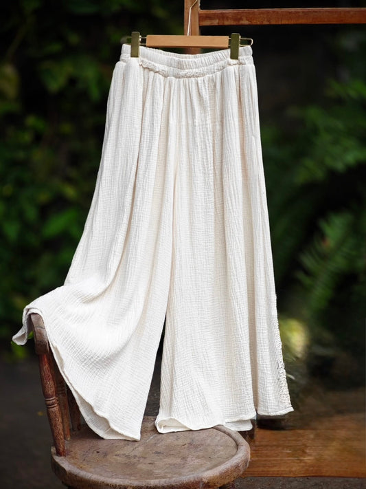Gauze Wide Leg Pants